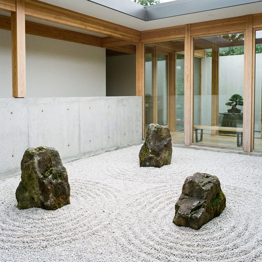 Zen Tarzı Kaya Bahçesi