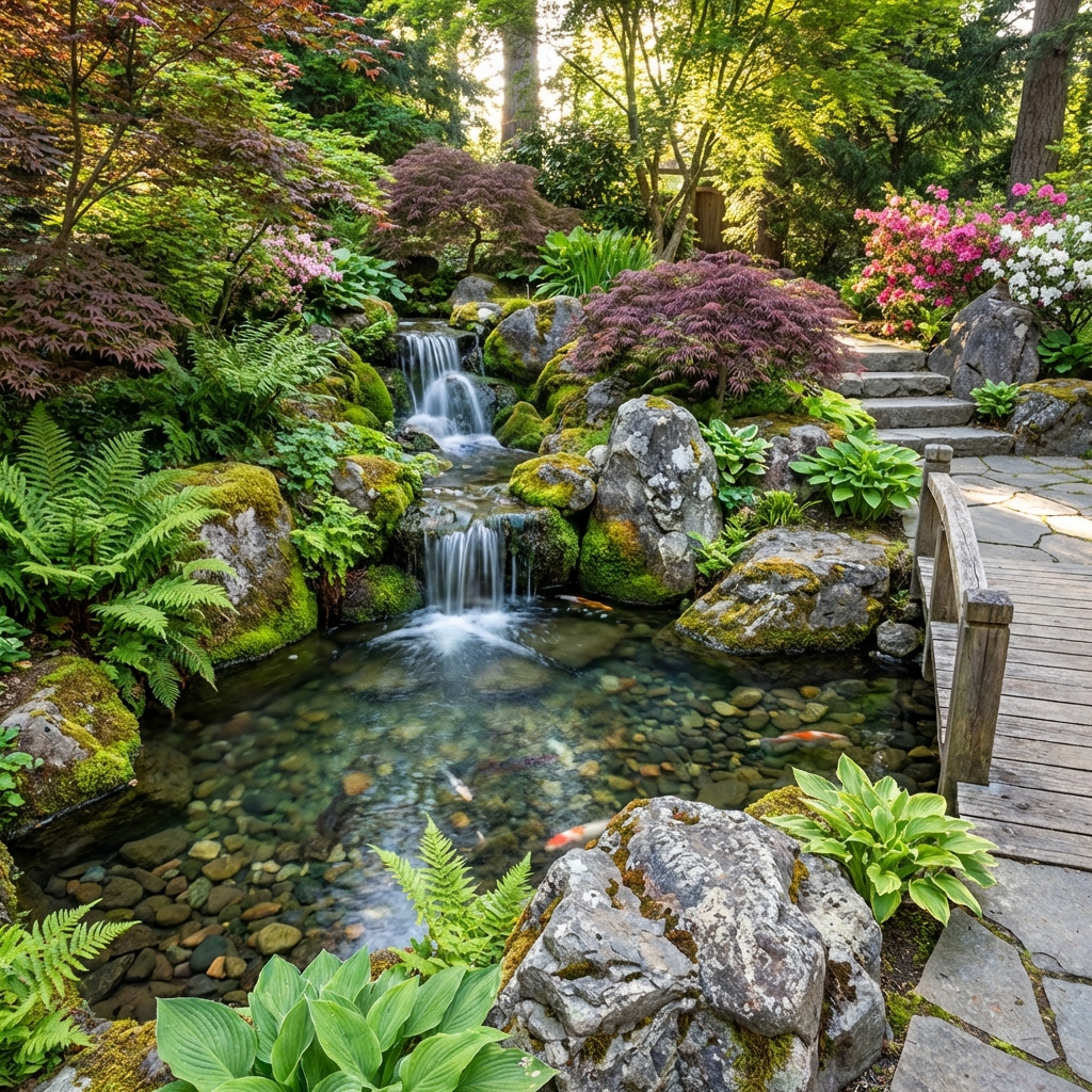 Kaya Bahçesinde Su Öğesi